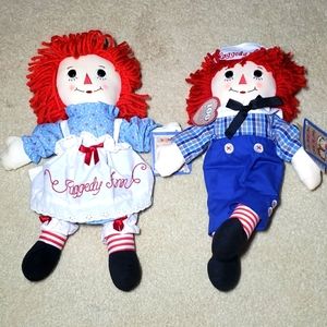 Raggedy Ann & Raggedy Andy Hundred Year Anniversary Edition Pair 100 year